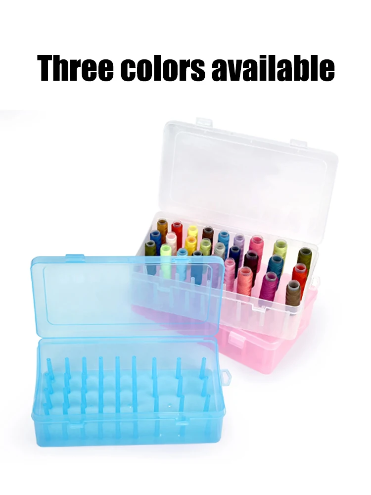 Description Picture 4 of item42 Axis Needle and Thread Box Household Storage Box Multi Functional Transparent Needle and Thread Set Thread Box Sorting