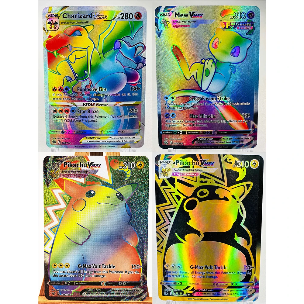 PTCG STAR Charizard Mewtwo English Toys Hobbies Hobby Collectibles Game Collection Anime Cards