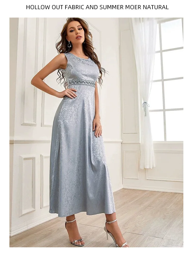 Elegant Muslim Abaya for Women Dress 2 Piece Set Embroidery Party Dresses Kimono Abayas Gown Saudi Arabic Dubai Kaftan Islamic
