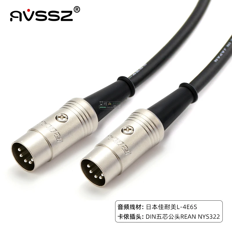 NYS322 Midi-Audiokabel, Verlängerungskabel, 5-poliger Stecker auf 5-poliger Stecker, elektrisches Klavier, Tastatur, Instrument, PC-Kabel, Rean Pulg – Detail 14