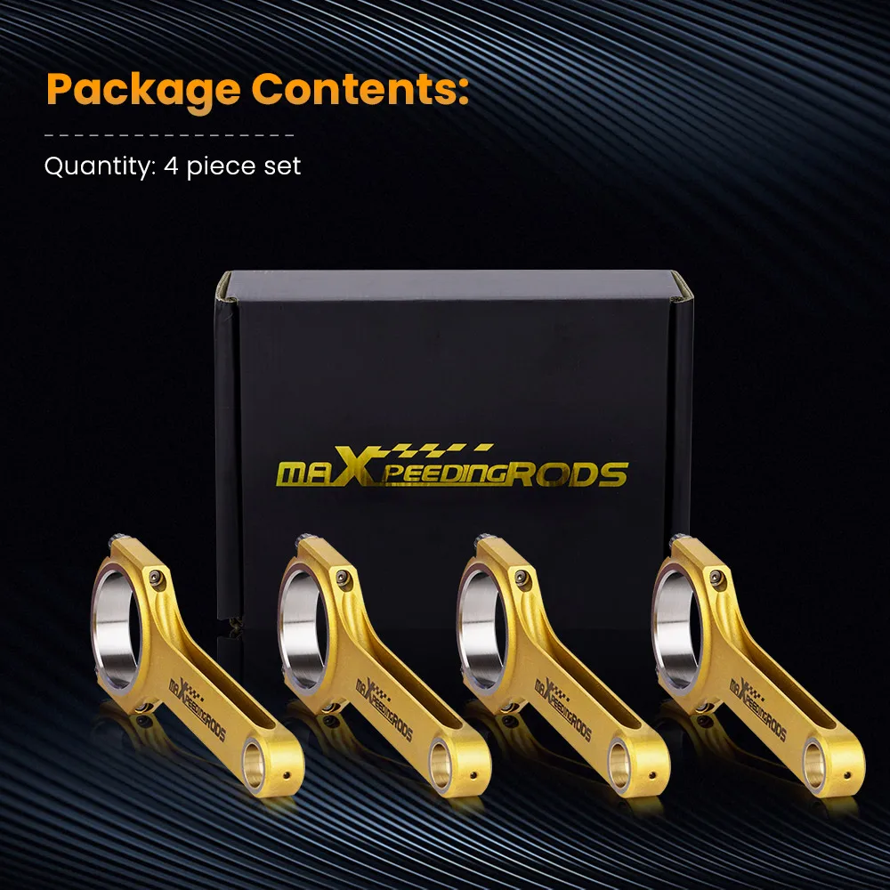 Titanizing H-Beam Bielle Per Subaru Impreza Wrx Sti Ej20 Ej22 Ej25 5.137 "Per Forester Ej20 Ej25 Engine Arp 2000 3/8" Rod Tuv