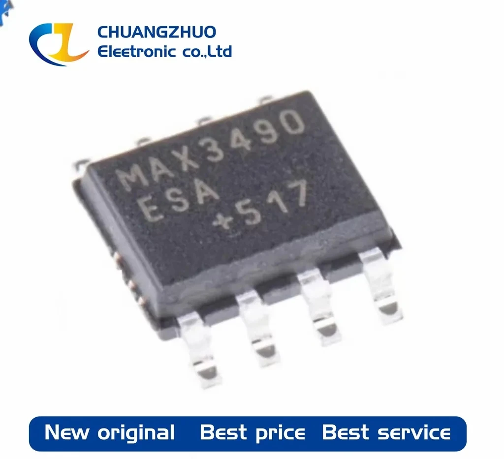 

1Pcs New original MAX3490EESA+T transceiver 10Mbps 1/1 SOIC-8 RS-485/RS-422 ICs