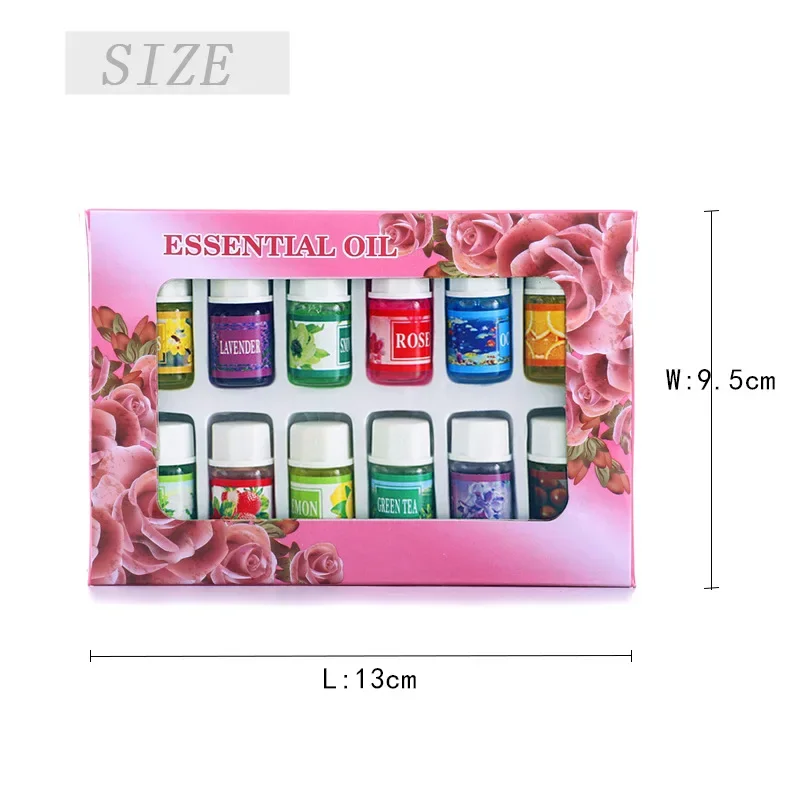 Air Freshener Natural Plant Aromatherapy Essential Oil 12PCS 3ML Air Conditioning Perfume Aroma Diffuser Fragrance Humidifier