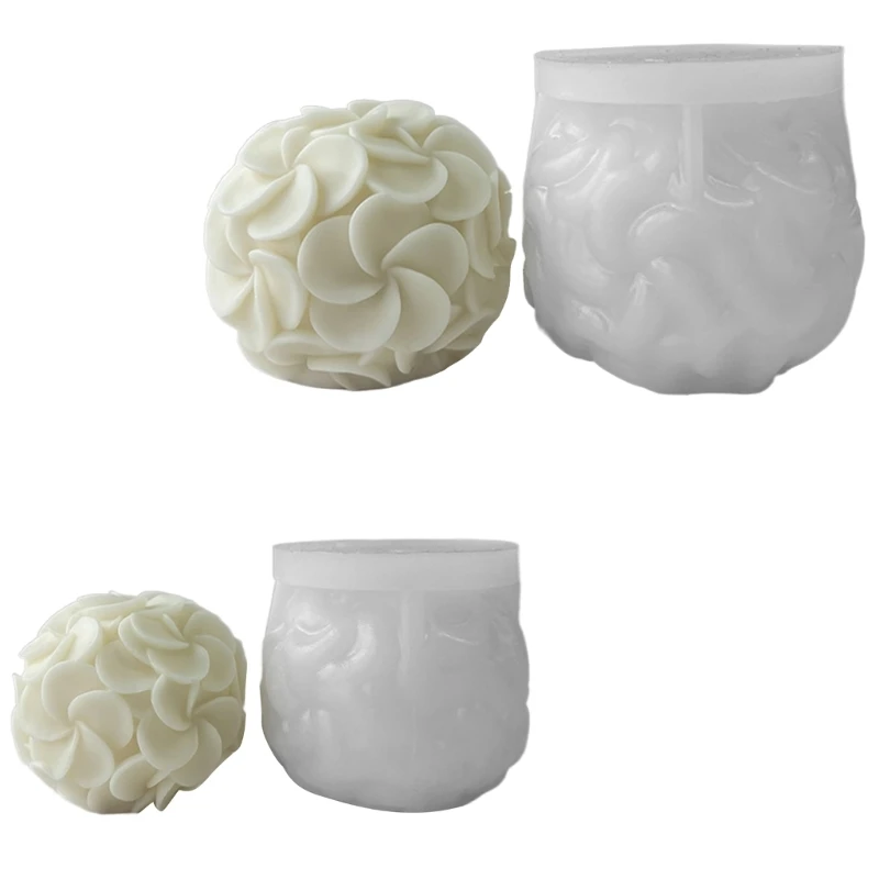 Silicone Soap Molds Flower Mould Silicone Crafts Moulds Hydrangea Shaped 40GB
