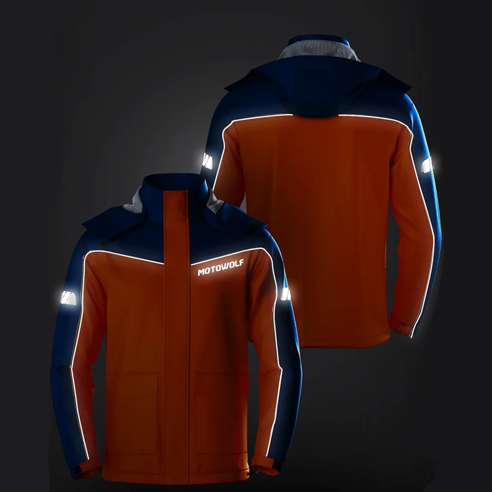 Motorcycle Raincoat Motorcycle Jacket Raincoat Suit Bike Raincoat Motorcycle Raincoat Suit Rainstorm Waterproof Split Jackets Pants Light Portable Reflective for Outdoor