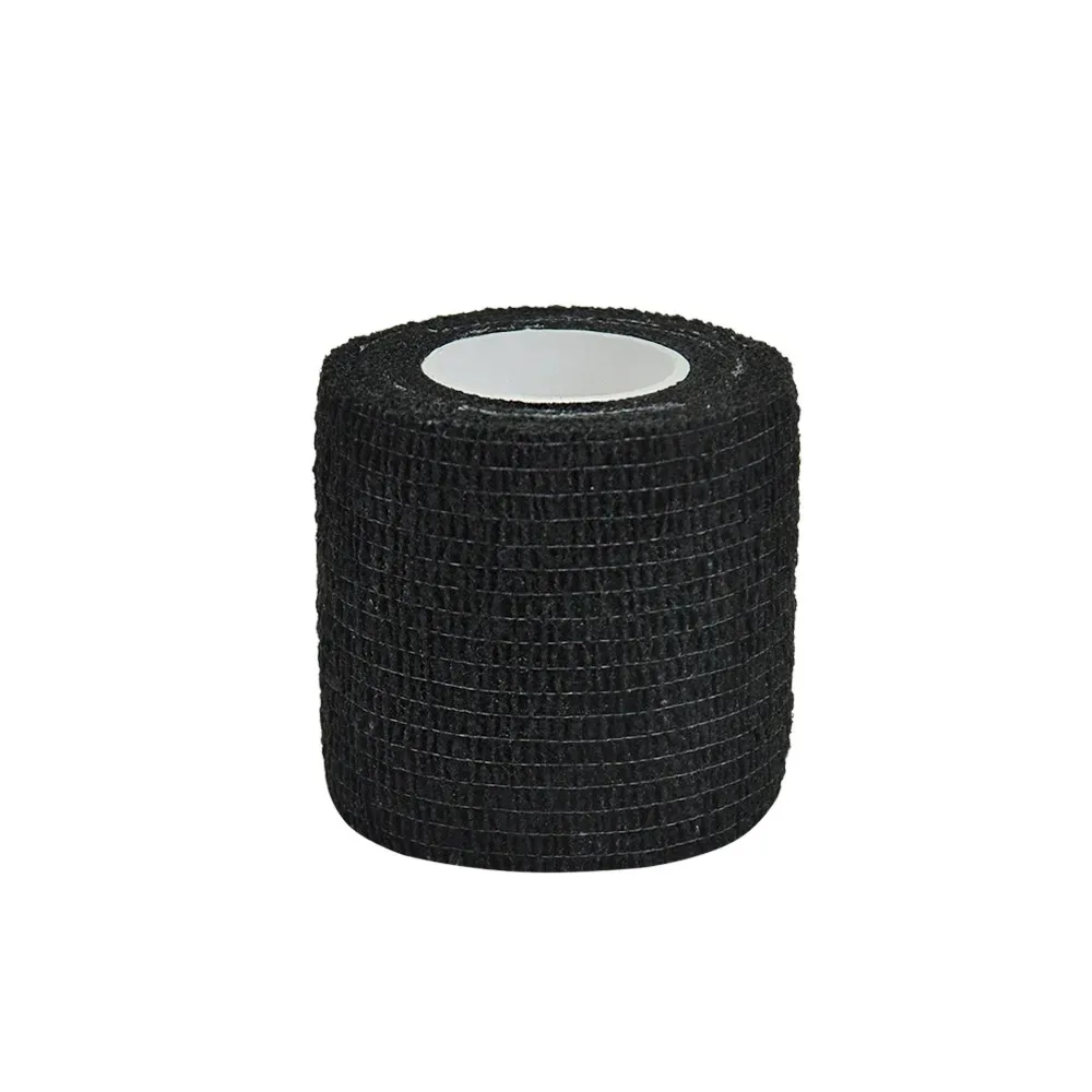 Black bandage self-adhesive breathable elastic sports bandage to fix fingers, wrists, and legs