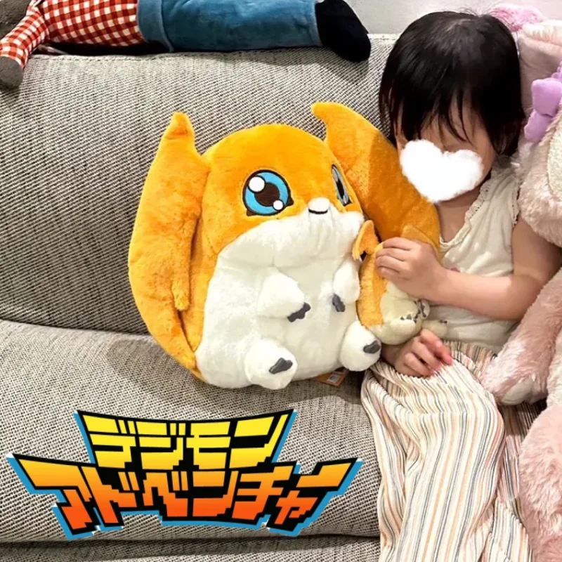 

Digimon Adventure Anime Plush Figure Toy Kawaii Patamon Tailmon Cartoon Stuffed Sitting Position Doll Soft Pillow Room Decor