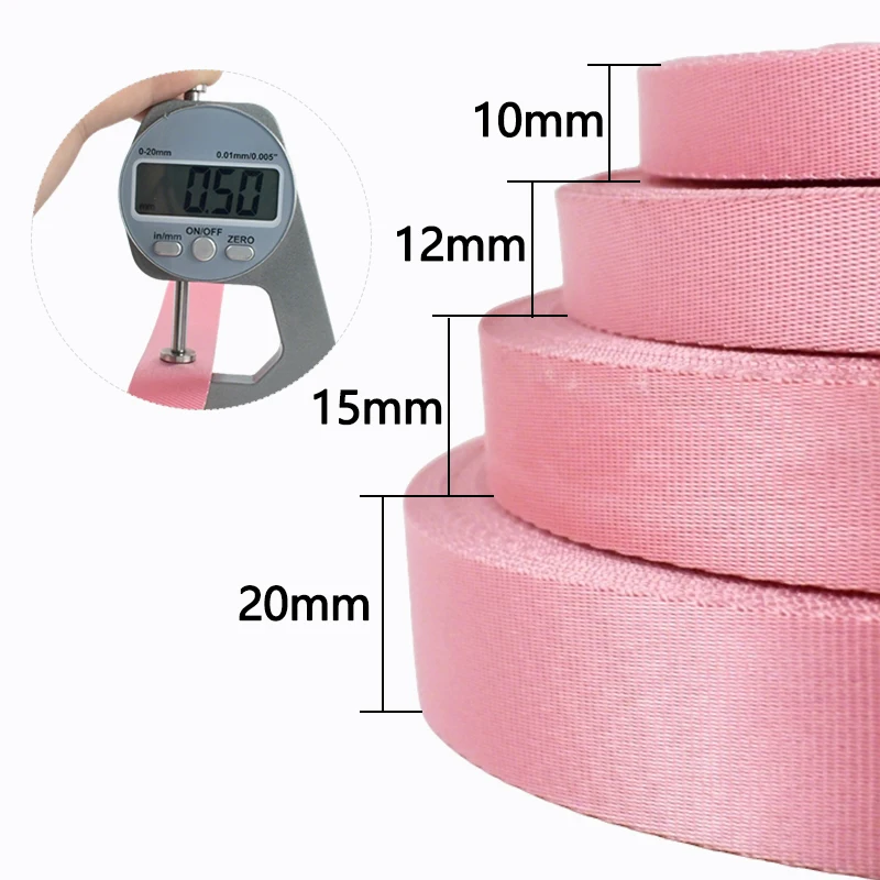 Versatile Nylon Ribbon Webbing for Crafting and Decoration - 45 Meters