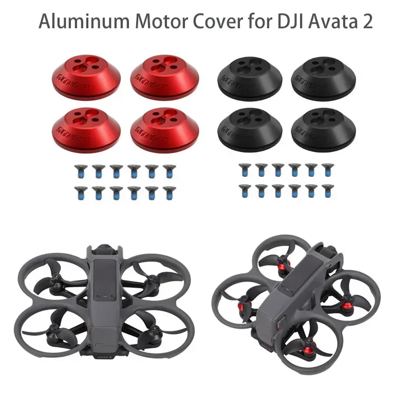 ฝาครอบมอเตอร์ DJI Avata 2 4 ชิ้น อลูมิเนียม ป้องกันฝุ่น