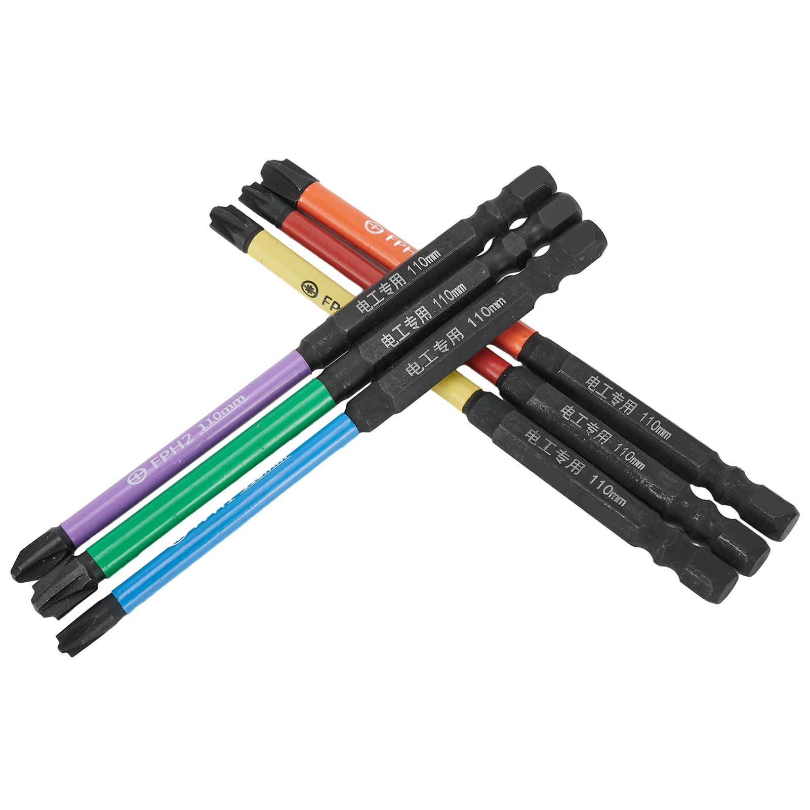 

6pcs 65/100mm Magnetic Special Slotted Cross Screwdriver Bits-FPH1 FPZ1 FPH2 FPZ2 FPH3 FPZ3 Electric Driver For Circuit Breakers