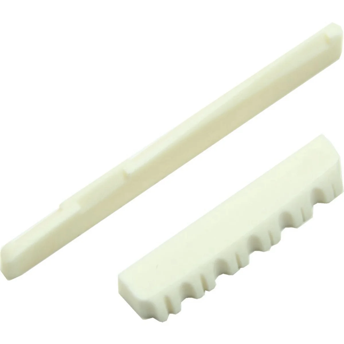 BAAU 10Set Bone Bridge Saddle and Nut for 6 String Acoustic Guitar
