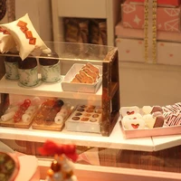 DIY Miniature Dollhouse Kit 3D Puzzle Furniture Assembly Model Doll House Educational Wooden Toys For Children Gifts 2