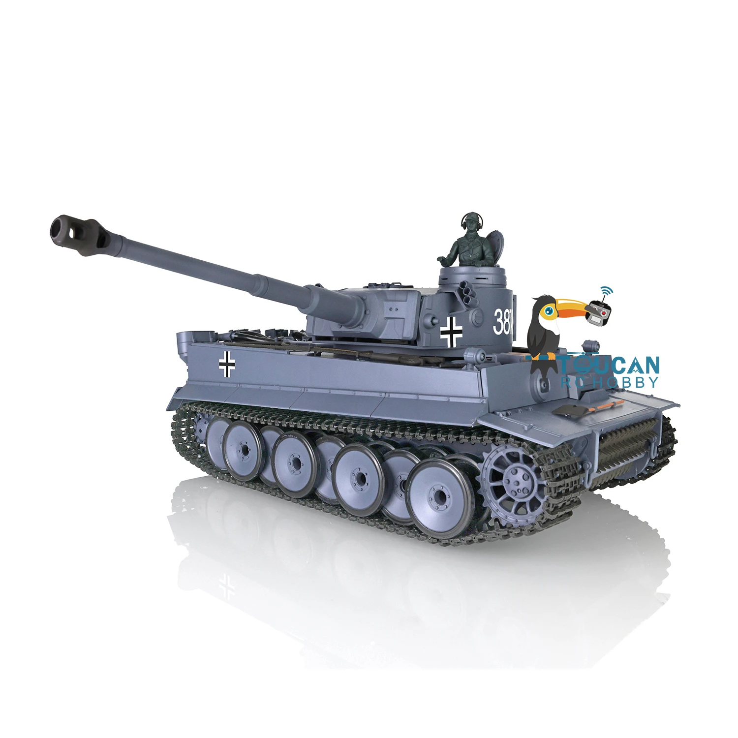 Sc07a21d4206b4826ab3915e72dea837a8 헹롱 1/16 RTR RC 탱크 플라스틱 버전 7.0 독일 타이거 I BB탄 사격 IR 전투 연기 효과 3818 RC 모델 TH17233 SMT8