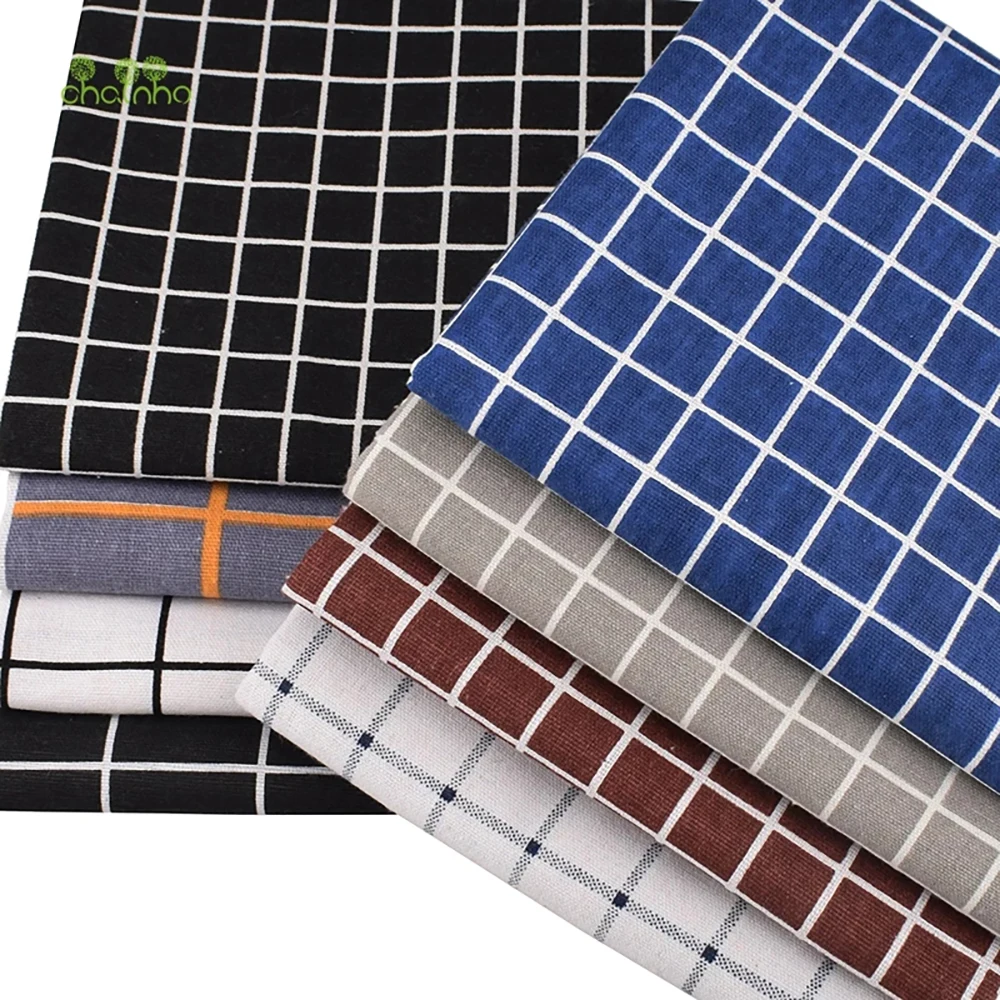 Chainho,Printed Cotton Linen Fabric,DIY Sewing & Quilting Material,For Sofa,Table Cloth,Curtain,Bag,Cushion,Furniture Cover CL19