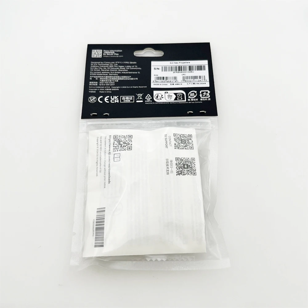 Hélices DJI pour drone, lot de 1 pale individuelle avec fixation centrale visible.