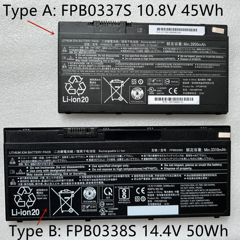 Batterie D’origine Fujitsu CP197237-01 CP197241-01 – Neuve, Référence FPCBP137