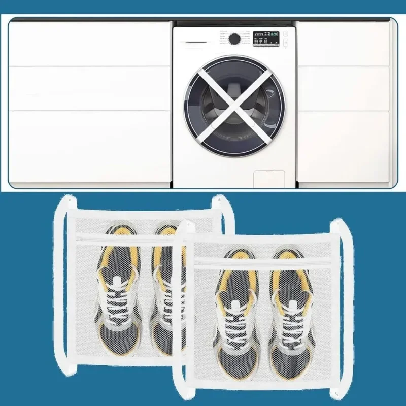 1/2/3pcs Washing Machine Bag Mesh Washing Bag,Portable Laundry Dryering Net Bags for Shoes,Dryer Door Shoe Net Bags 4