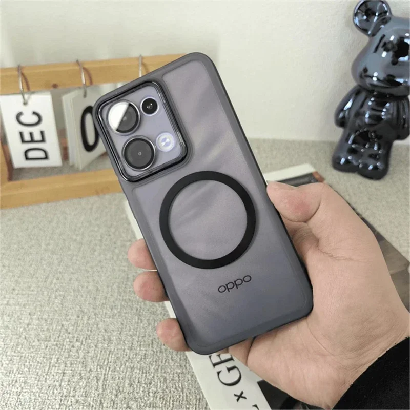 Magnetic Clear Silicone Phone Case with Camera Protection and Bumper