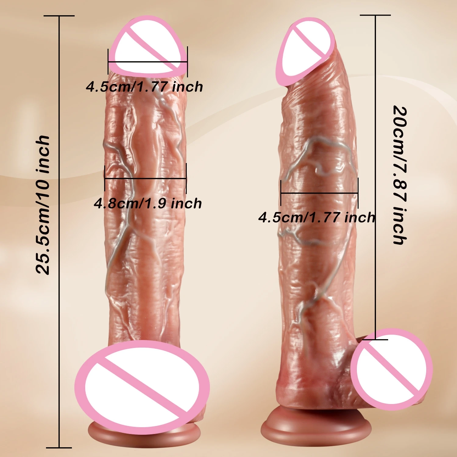 Sex toys Huge Realistic Glans Dildo Big Penis Anal Butt Plug With Suction Cup Fake Dick G-Spot Vagina Stimulator for Women