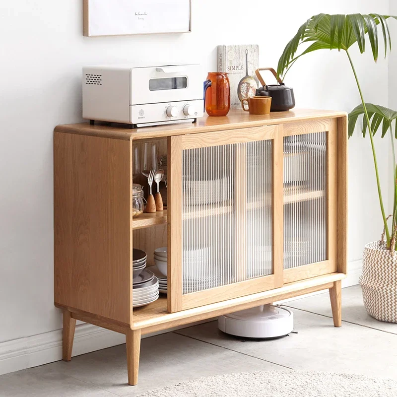 Sideboard et De Cuisine Vintage Furniture Luxury Side Board Cabinet Kitchen Auxiliary Table Wheel Mobile Coffee Bar Storage