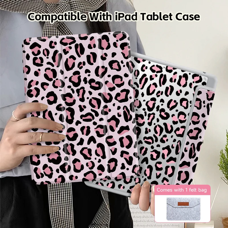 Enhanced iPad Case with Sleep Wake Function and Pen Slot Design - Double-Sided Printing