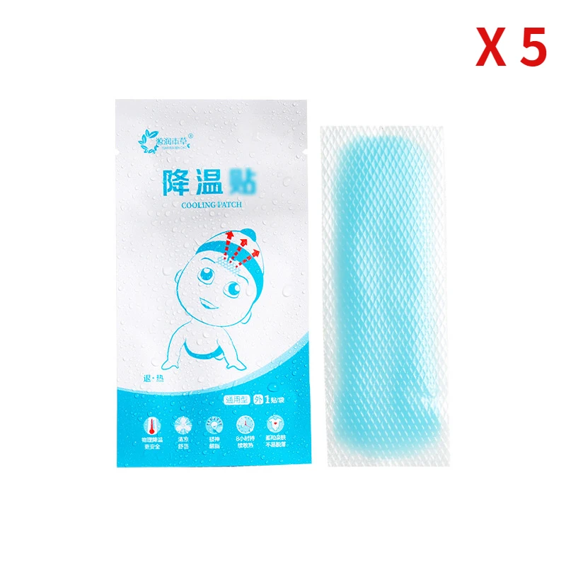 5pcs Medical Grade Hydrogel Fever Reducing Pain Relief Cooling Patch For  Baby Kids Adult Baby Cooling Sticking Patch - Safety & Survival - AliExpress