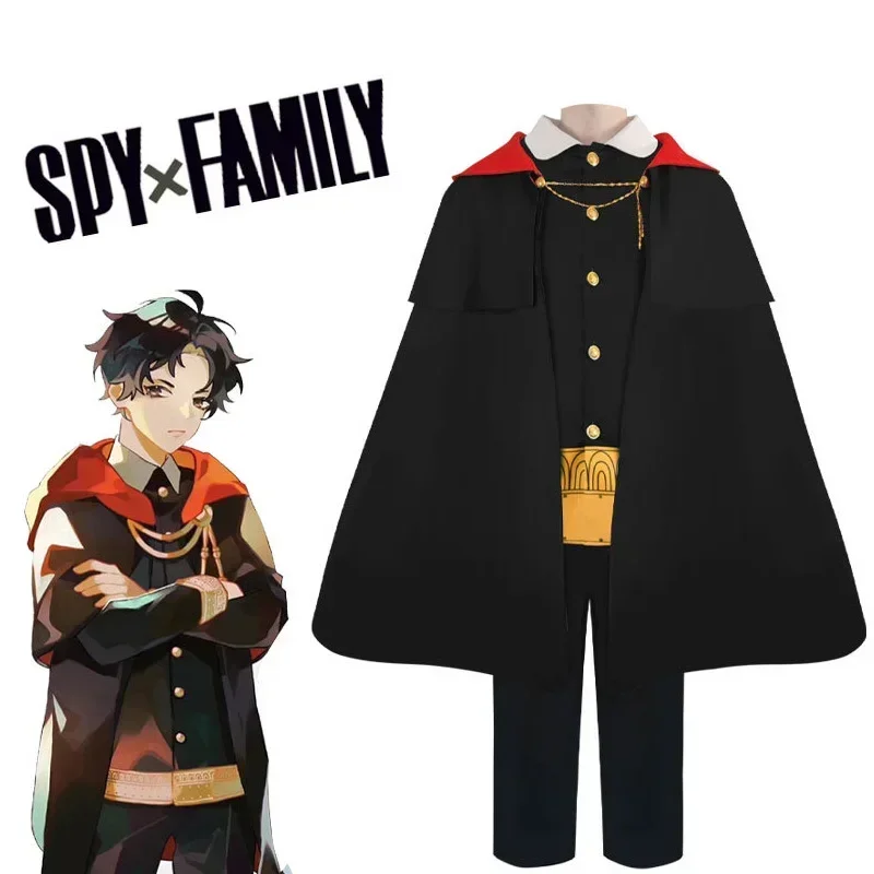 

Anime Spy X Family Damian Desmond Anya Forger Cosplay Costumes Cloak Wig Imperial Scholar Cape School Uniform Halloween Clothing