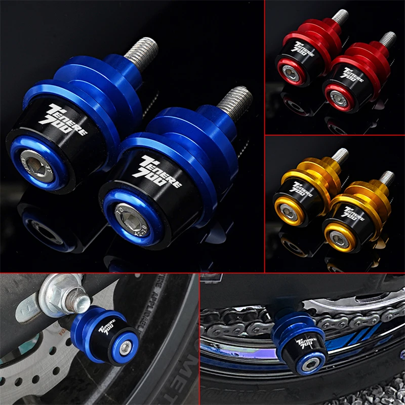 

Motorcycle CNC 6MM Swingarm Sliders Spools Accessories For Yamaha Tenere 700 Tenere700 T7 Rally World Raid 2022 2023