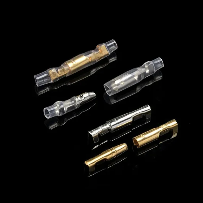 4.0 bullet Crimp terminal car electrical wire terminal connector diameter 4mm Female+Male+Case Cold press terminal 270/400PCS boxed