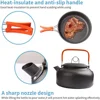 Camping Cooking set Camping Cookware Travel Tableware Outdoor Picnic Set Teapot For 2-3 Peaple Non-stick pots assorted sets 2
