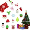Christmas 24PCS for Kids Adult Santa Claus Snowman Squishy Fidget Toys Mini Mochi Party Favors Tress Relief Toy with Storage Box 4