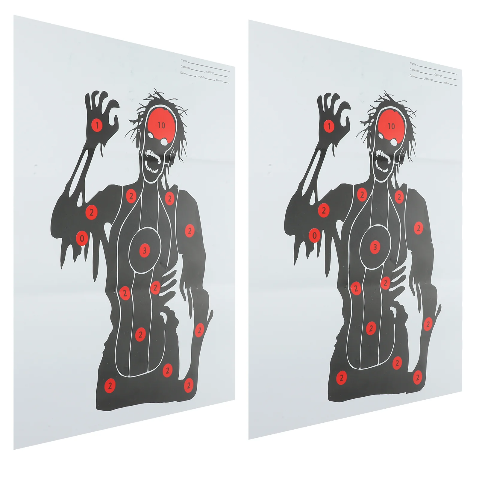 

2 Sheets Game Target Paper Body Spot Targets Papers Targeted Sports Professional Practice for Creative Tag