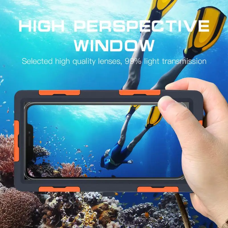 Waterproof Phone Case Holsters & 15m Diving 50ft Swimming Premium Protective Housing & Lanyard For Phone For Samsung 6.8" Phone view 2
