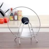 High quality cutting board rack Stainless Steel Chopping Cutting Board Storage Rack Stand household Kitchen Pot Lid Organizer 5