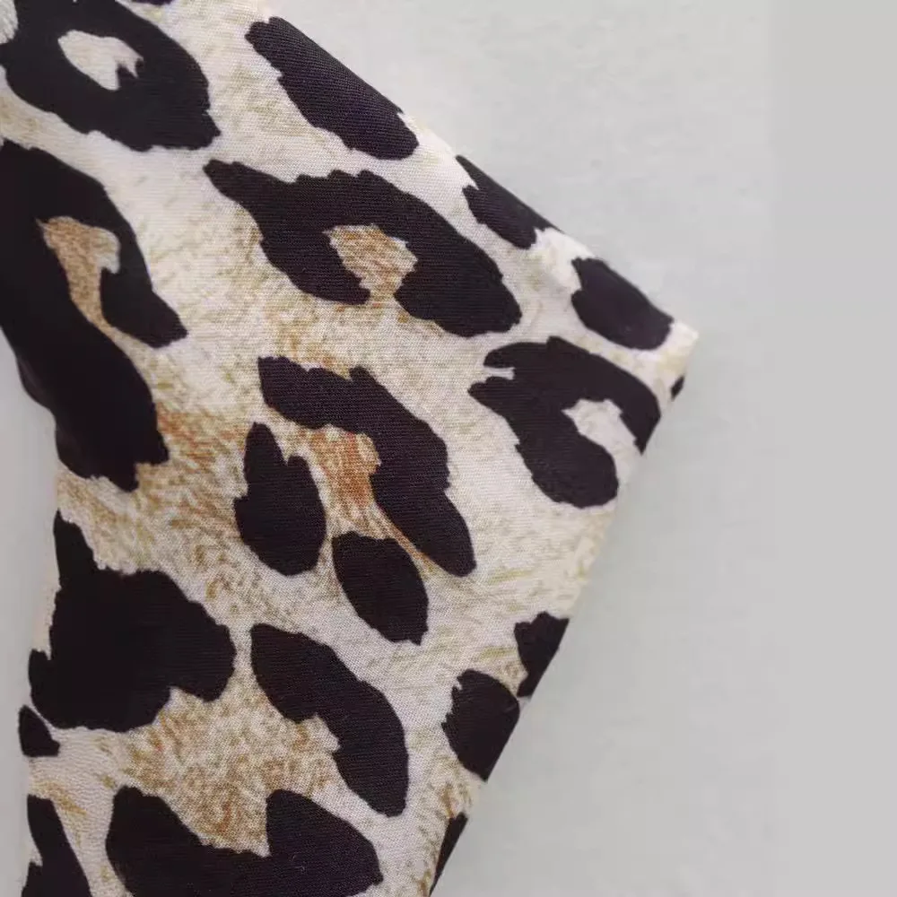 Spring and Summer Casual Leopard Print Women's Pants Fashion Street High Waist Chic Pants Retro Women's Pants 2024