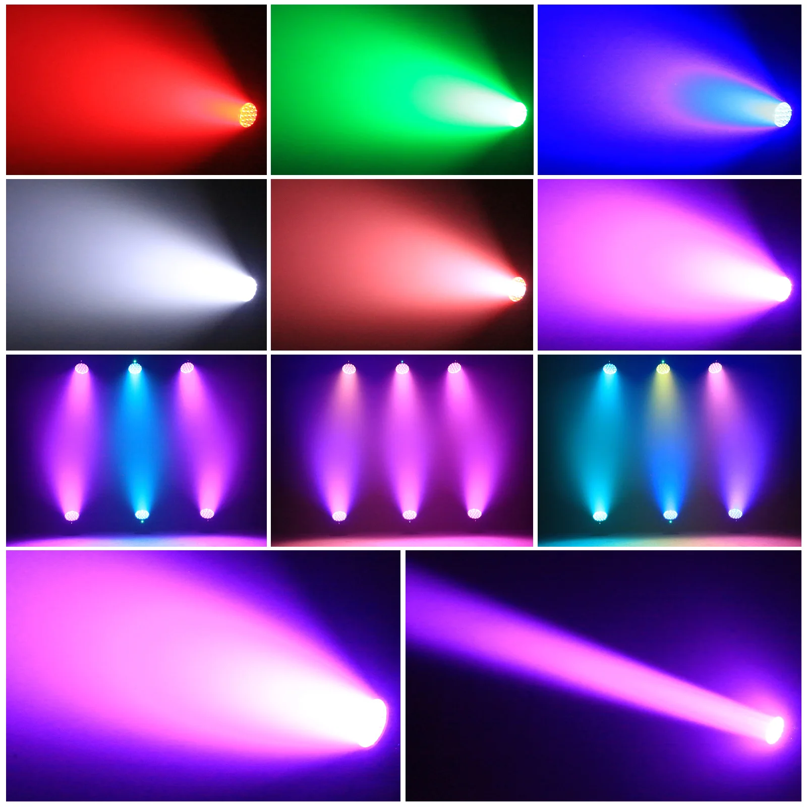 KOTAKA様 U'King 2PCS 19x15W RGBW Focused Stage Par Light 4IN1 LED