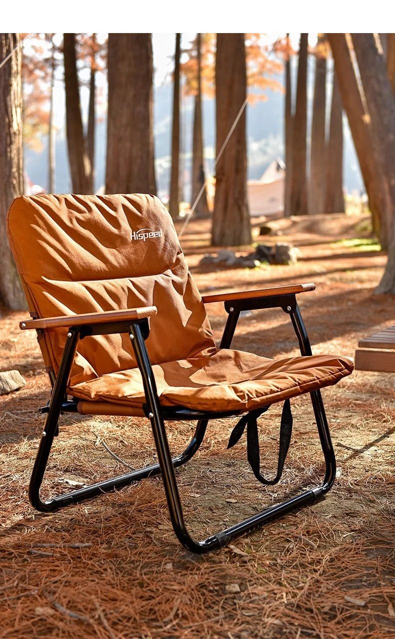 Camping Chair Portable Folding Kermit Chair Wool Cushion Travel Wood Chair Outdoor Picnic Relax Fishing Chair Sofa Cushion 9