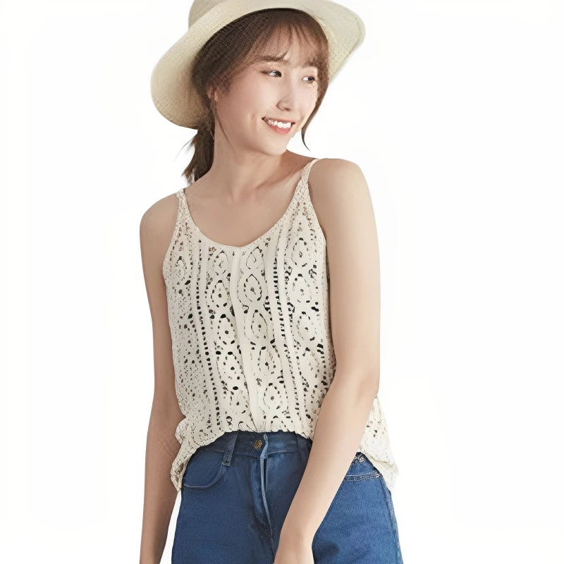 896E V Neck Women Knitted All matching Cami Tops for Summer| | - AliExpress