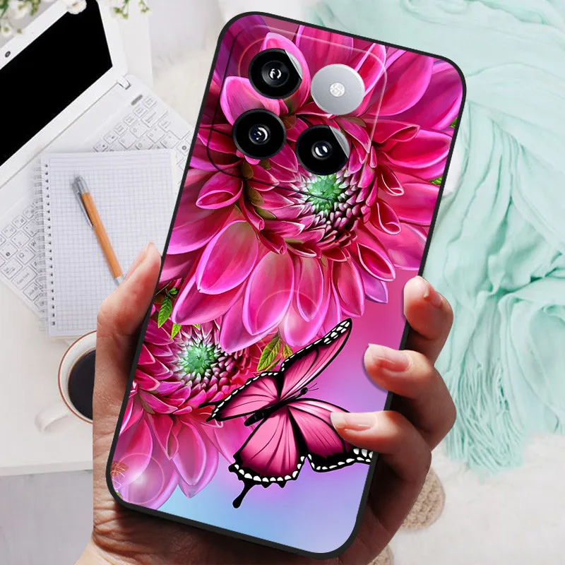 Marble Soft Silicone Shockproof TPU Phone Case with Cute Printing Design