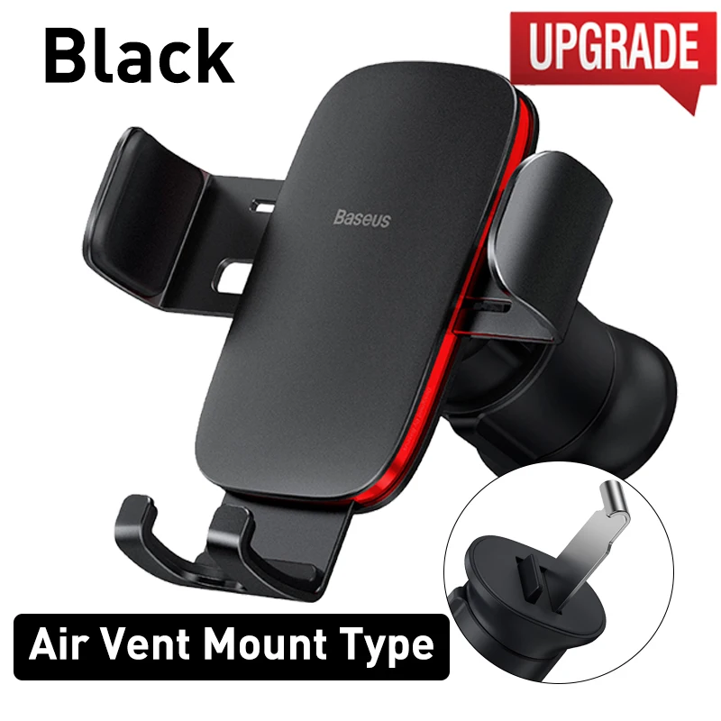 phone holder for desk Baseus Trọng Lực Giá Đỡ Điện Thoại Ô Tô Di Động Điện Thoại Kẹp Đứng Chân Đế Khe CD/Airvent Gắn Cho iPhone Samsung iphone stand Holders & Stands