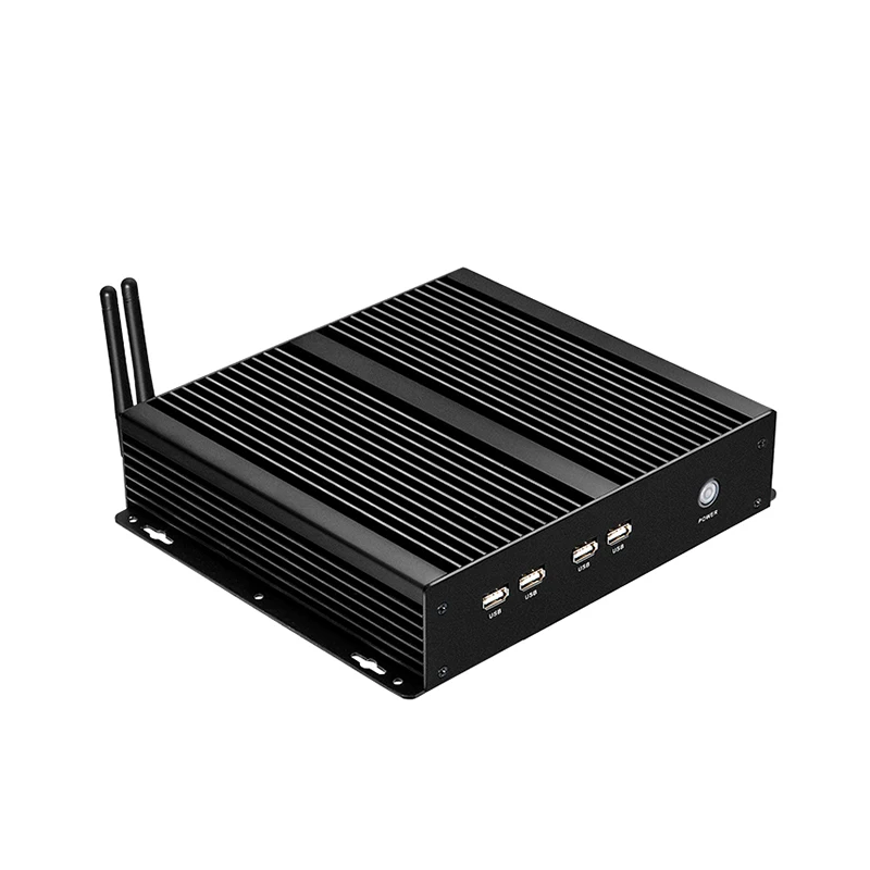 Fanless Industrial Mini PC Intel Celeron 1037U i5-3317U 4x COM RS232 DB9 8x USB HDMI VGA Gigabit LAN Windows XP/7/8/10 Linux IPC 3