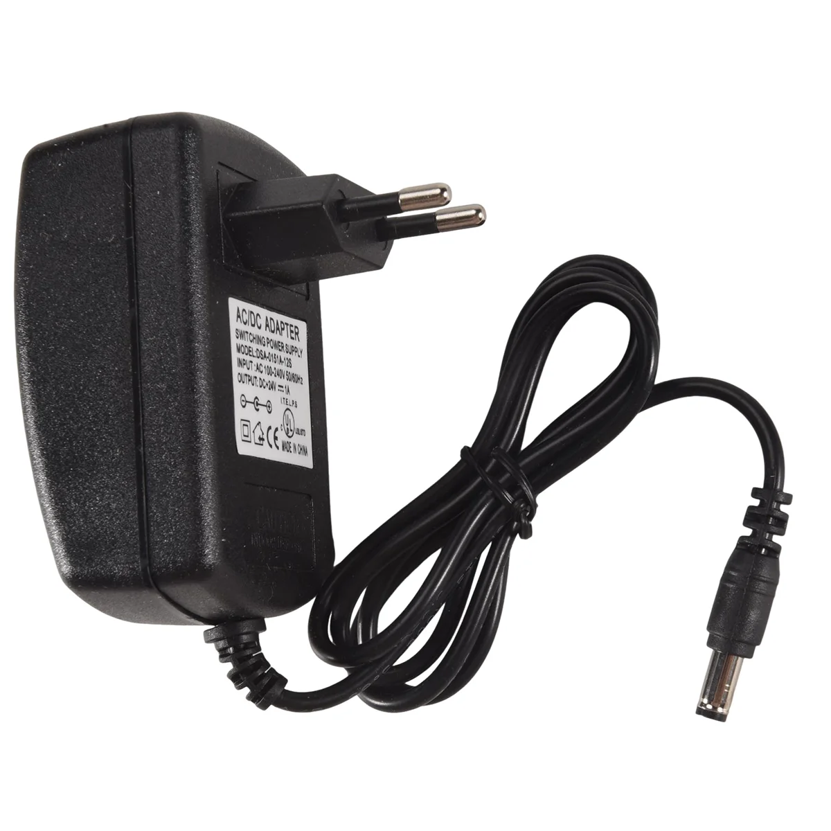 ABUODC 24V 1A AC Adapter Power Supply for LED Strip Light CCTV Camera 2.1mm x 5.5mm EU
