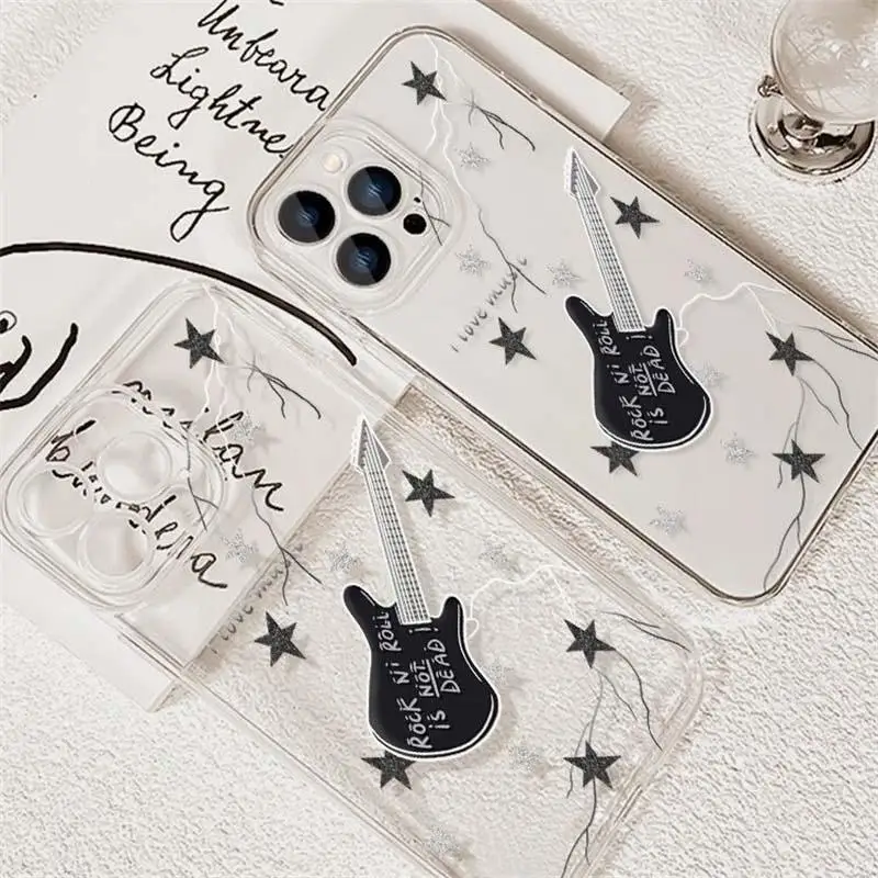 Punk Couple Angel Design Phone Case - Stylish and Protective