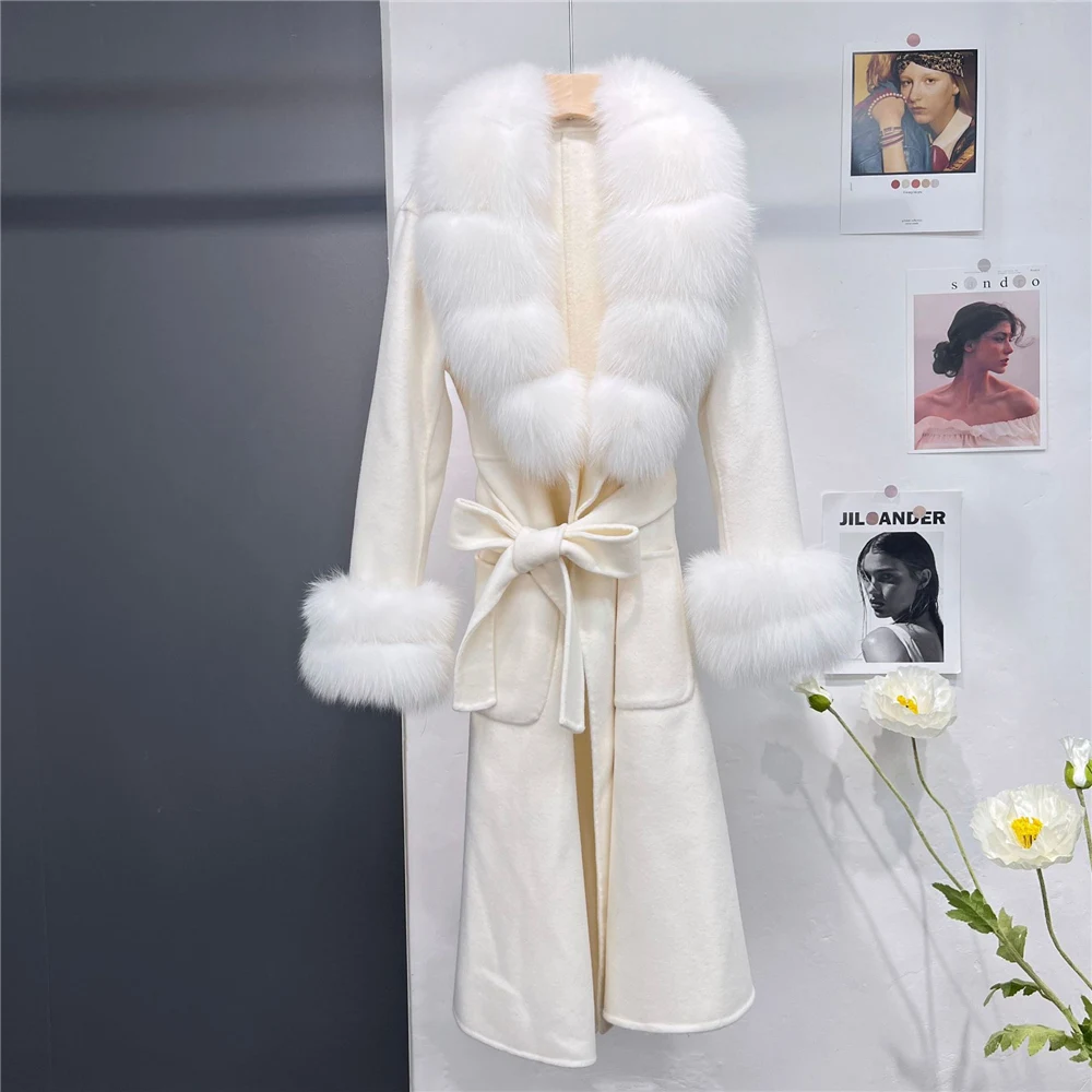 Doudoune Rinascimento Femme - Fourrure - Taille L - Blanche - NEUVE Avec étiquettes