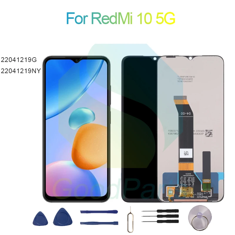 

ЖК-дисплей для RedMi 10 NY, экран 6,58 дюйма 22041219G, 22041219для RedMi 5G, сменный сенсорный дигитайзер в сборе