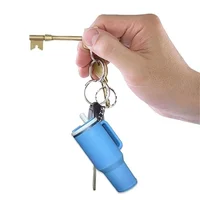 2024 Backpack Bottle Bag Key Chain Accessories Cute Miniature Chapstick Holder Charm Bar Stash Tumbler Mini Cup Keychain 2