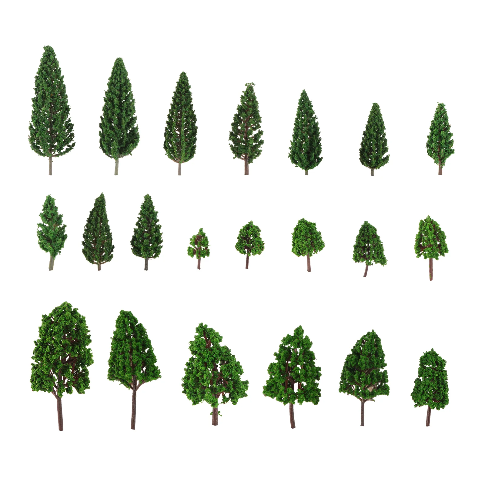 

Nolitoy Desk Decor Mini Plastic Trees 22Pcs Mini Model Trees 1 50 Scale Architectural Trees Diy Landscape Railroad Scenery