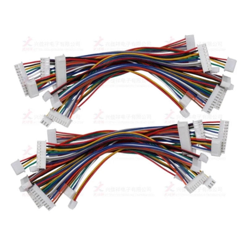 10PCS XH2.54 전자 와이어 터미널 와이어 더블 헤드 10cm/20cm/30cm 케이블 26awg 더블 헤드 같은 측면/역면 커넥터