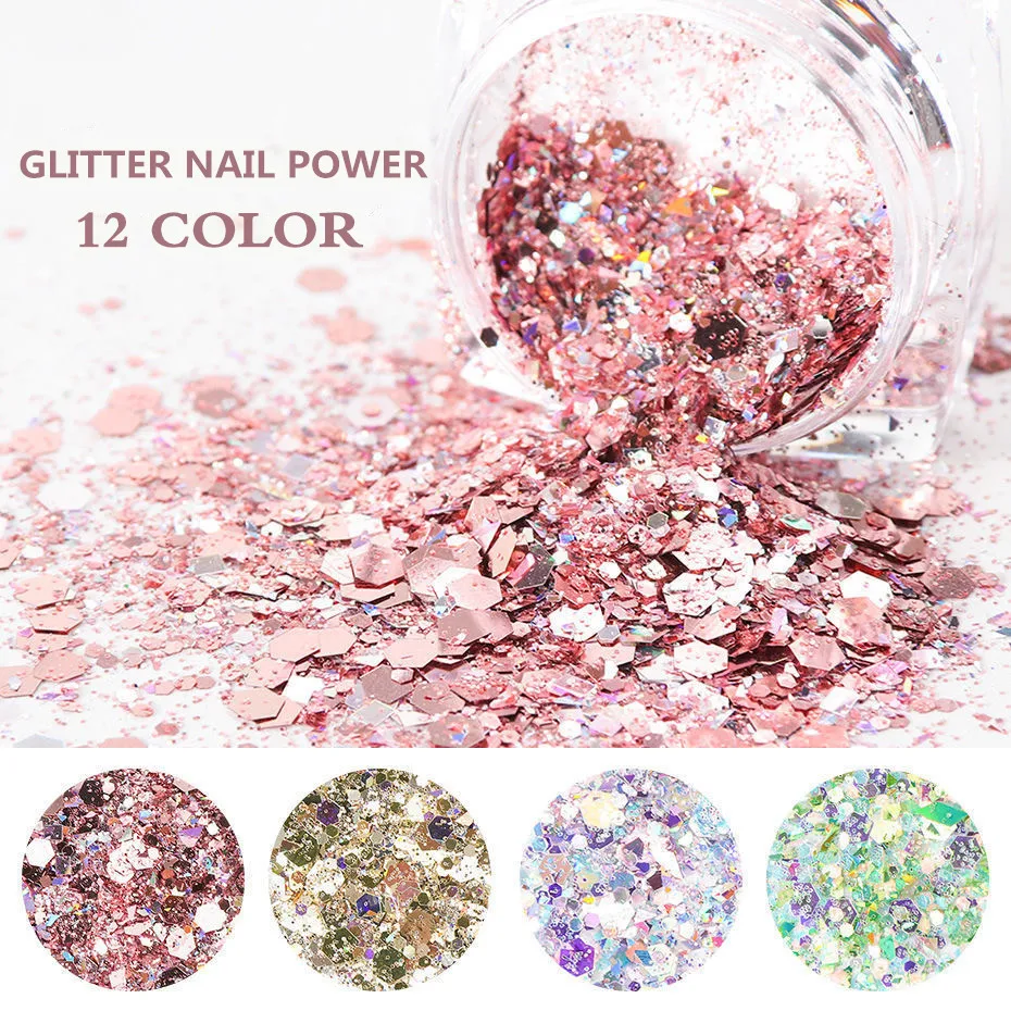 Yd Kodi Professional Crystal Fire Opal Flakes Aurora Nail Ice Platinum Powder Glitter Olografico Polvere Cromata Fai Da Te Per La Primavera