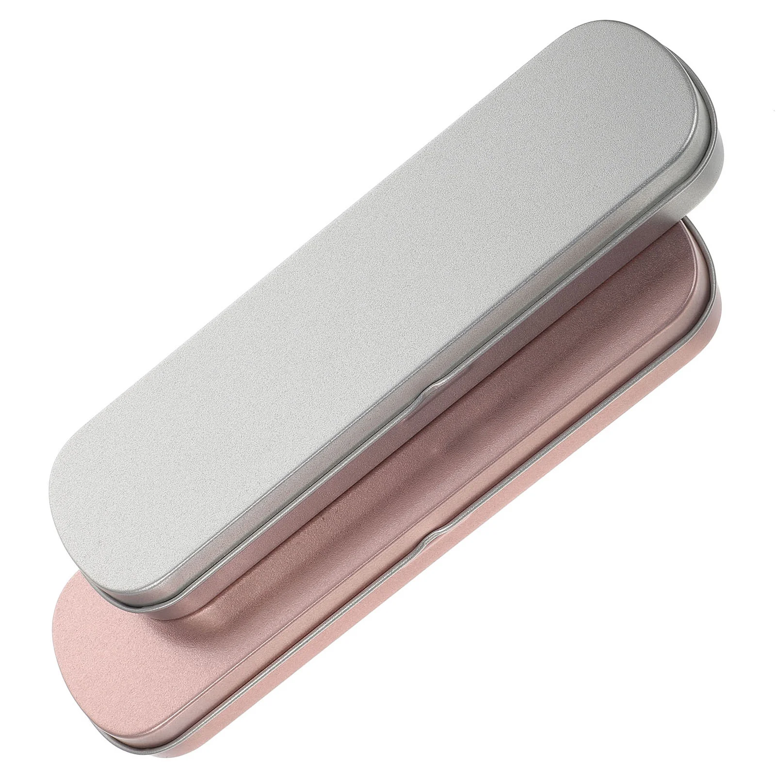 

2 Pcs Metal Pencil Case Estuche Para Brochas Maquillaje Kids Holder Small Box Makeup Brush Storage Large Hard Multifunctional